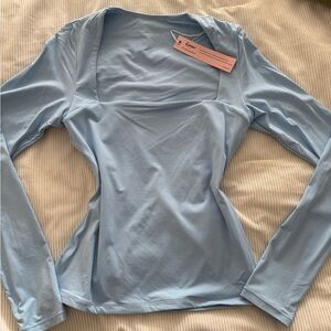 Cider Sky Blue Long Sleeve Top